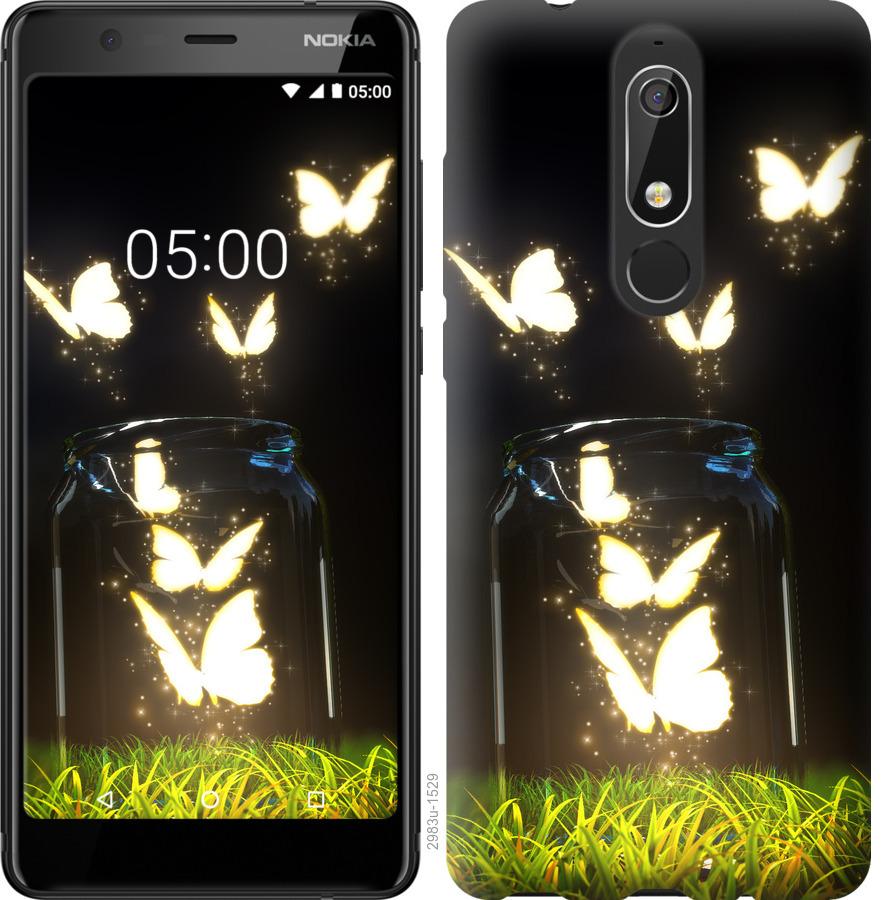 

Чохол на Nokia 5.1 Сяючі метелики