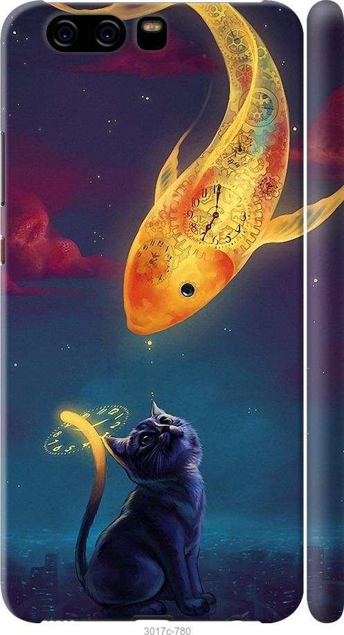 

Чехол на Huawei P10 Кошкин сон