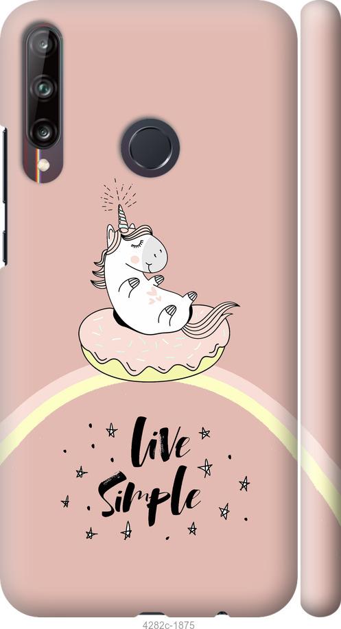 

Чехол на Huawei P40 Lite E Единорожка в пончике