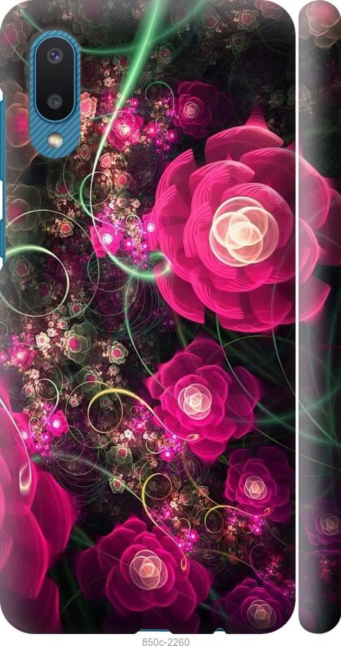 Чехол на Samsung Galaxy A02 A022G Абстрактные цветы 3