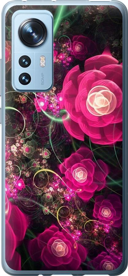 Чохол на Xiaomi 12X Абстрактні квіти 3