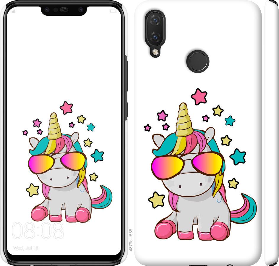 

Чехол на Huawei P Smart Plus Единорог в очках