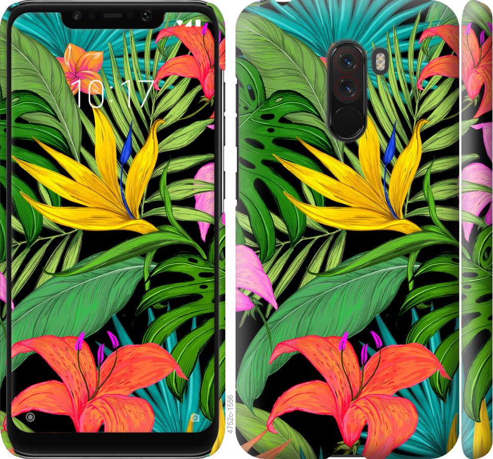 

Чохол на Xiaomi Pocophone F1 Тропічні листя 1