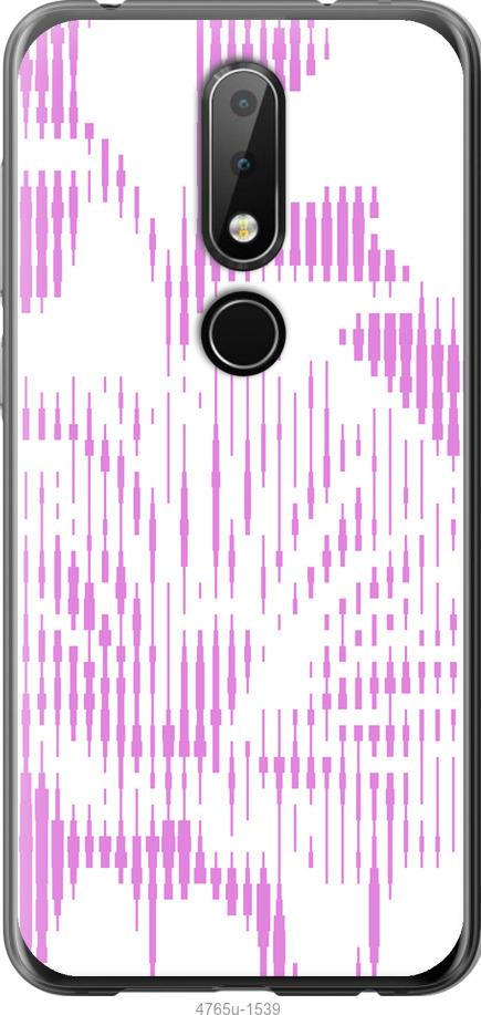 

Чехол на Nokia 6.1 Plus Розовый бутон. Цветок. Pink Flower Bloom
