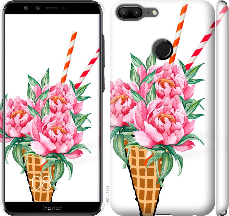 

Чехол на Huawei Honor 9 Lite Мороженое-пионы