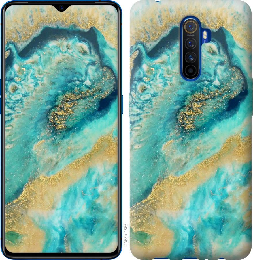 

Чехол на Oppo Reno 2 Green marble