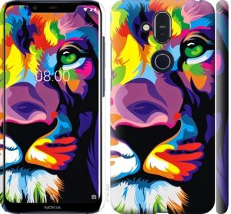 

Чохол на Nokia 8.1 Різнобарвний лев