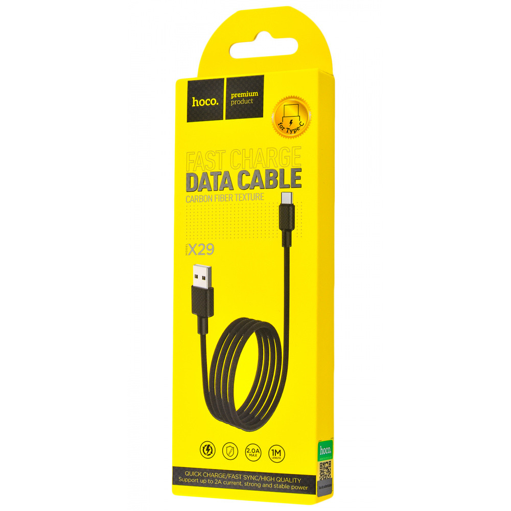 

Дата кабель Hoco X29 Superior Style Type-C Cable 2A (1m) (Чорний)