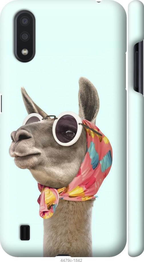 Чехол на Samsung Galaxy A01 A015F Модная лама