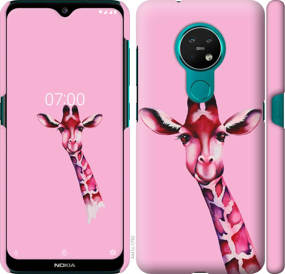 

Чохол на Nokia 6.2 Рожева жирафа