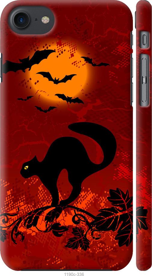 

Чехол на iPhone 8 Чёрная кошка под луной