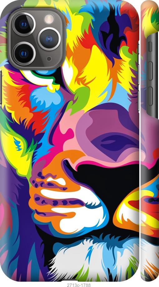 

Чохол на iPhone 12 Різнобарвний лев