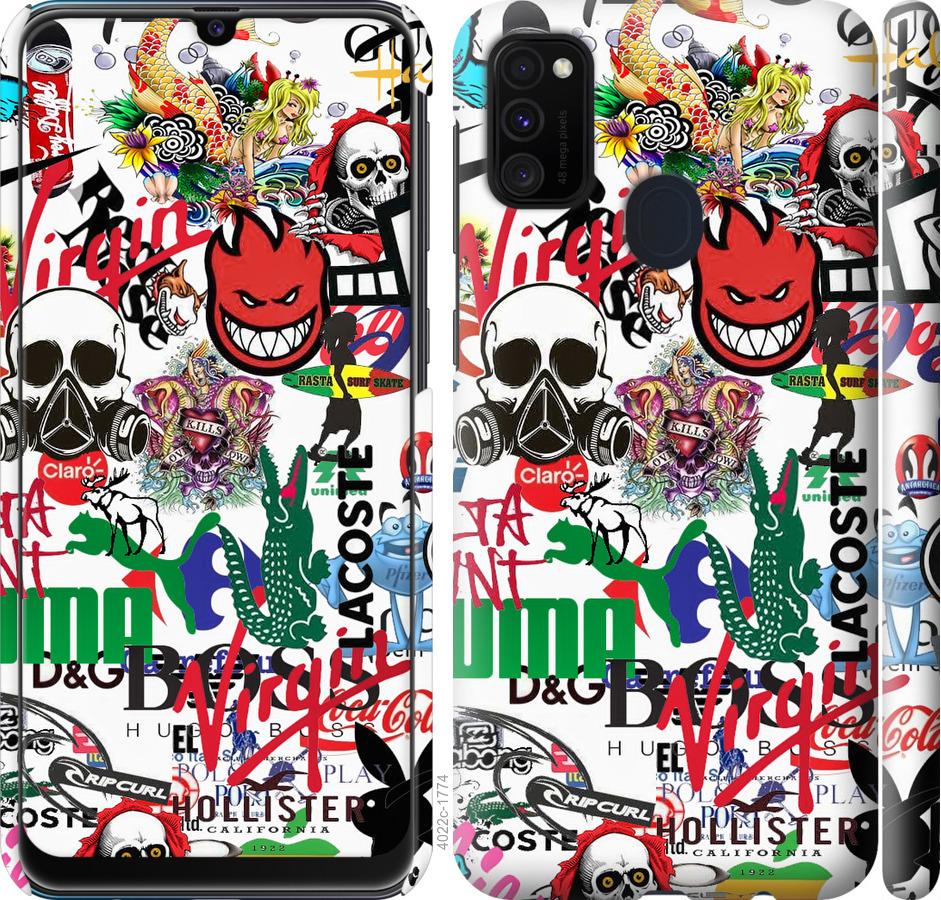 

Чохол на Samsung Galaxy M21 M215F Many different logos
