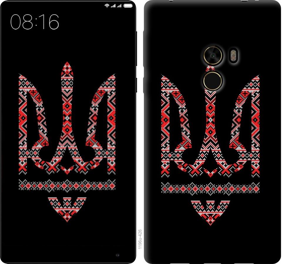 

Чехол на Xiaomi Mi MiX Герб - вышиванка на черном фоне