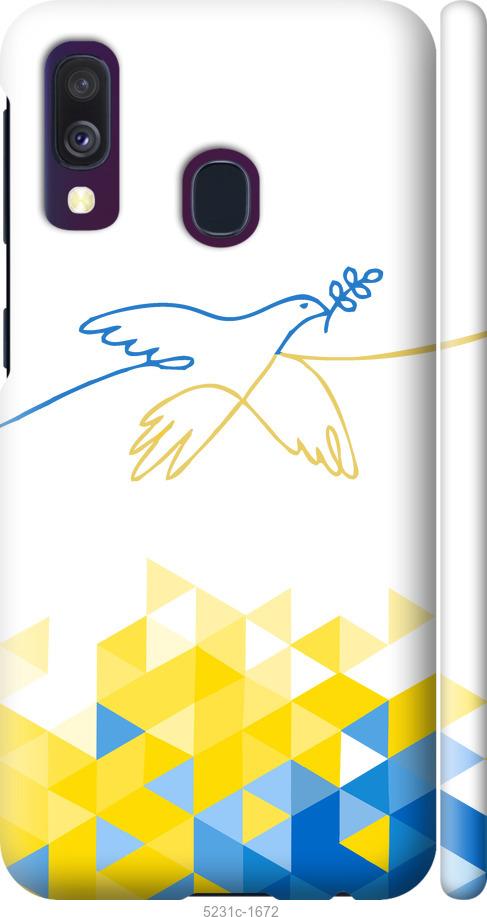 Чохол на Samsung Galaxy A40 2019 A405F Птах миру