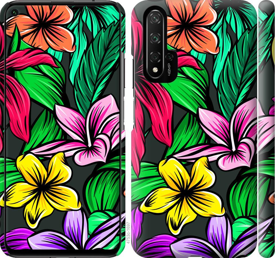 

Чохол на Huawei Honor 20 Тропічні квіти 1