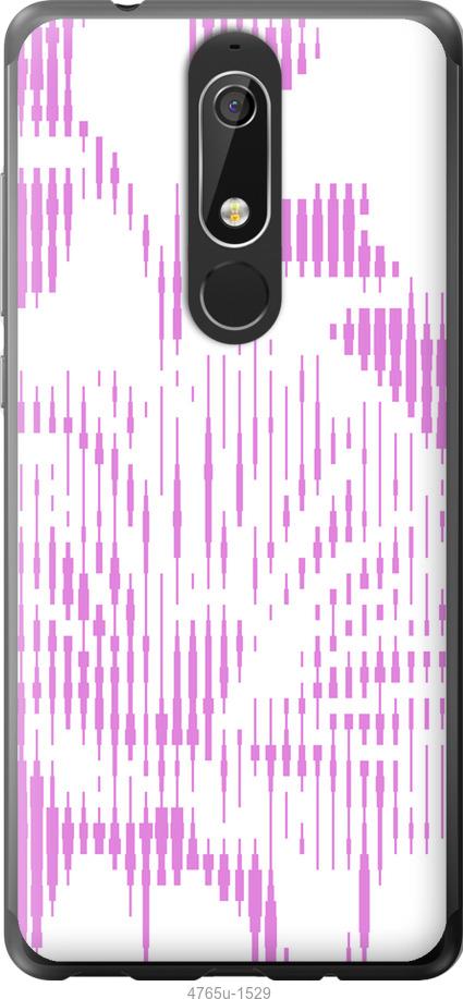 

Чехол на Nokia 5.1 Розовый бутон. Цветок. Pink Flower Bloom