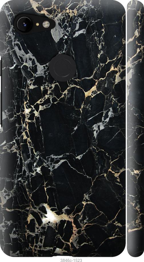 

Чехол на Google Pixel 3 XL Черный мрамор