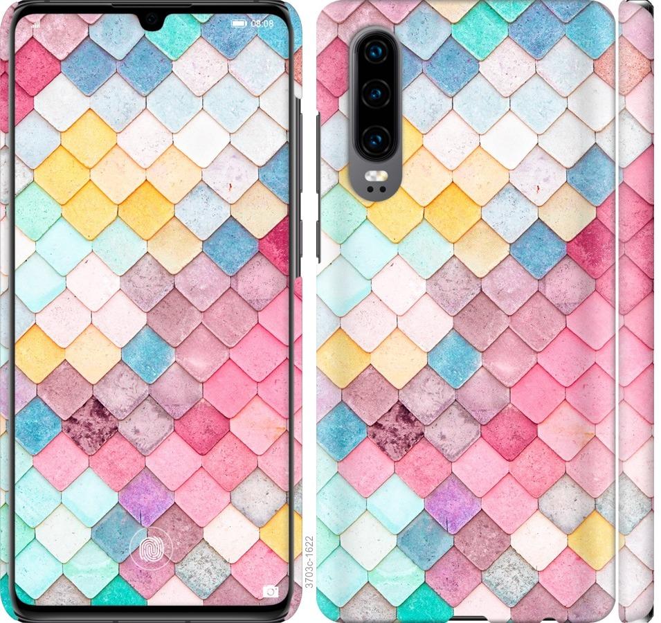 

Чехол на Huawei P30 Красочная черепица
