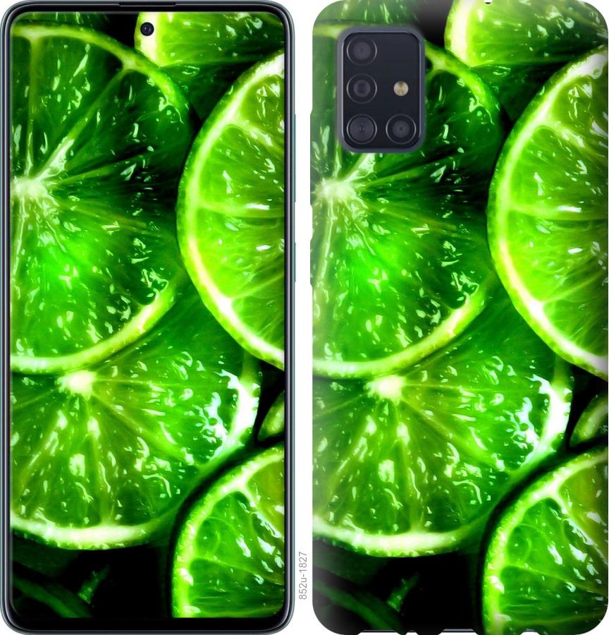 Чехол на Samsung Galaxy S20 Зелёные дольки лимона