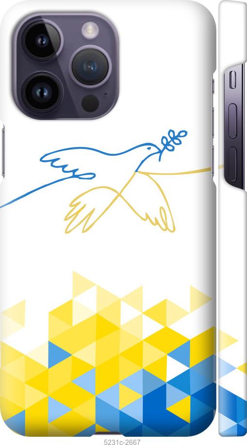 Чохол на iPhone 14 Pro Max Птах миру