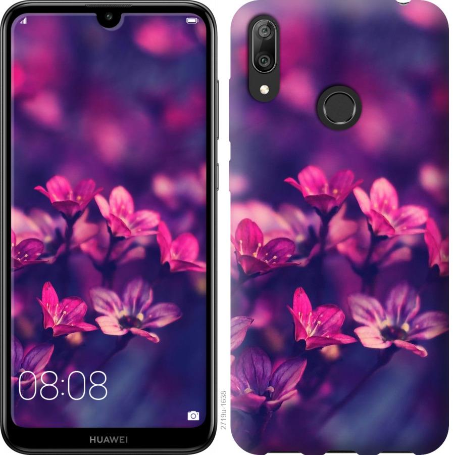 

Чохол на Huawei Y7 2019 Пурпурні квіти