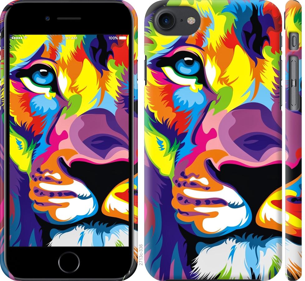 

Чохол на iPhone 8 Різнобарвний лев