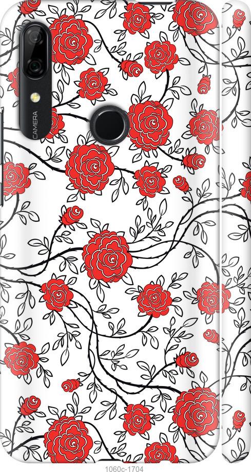 

Чохол на Huawei P Smart Z Червоні троянди на білому тлі