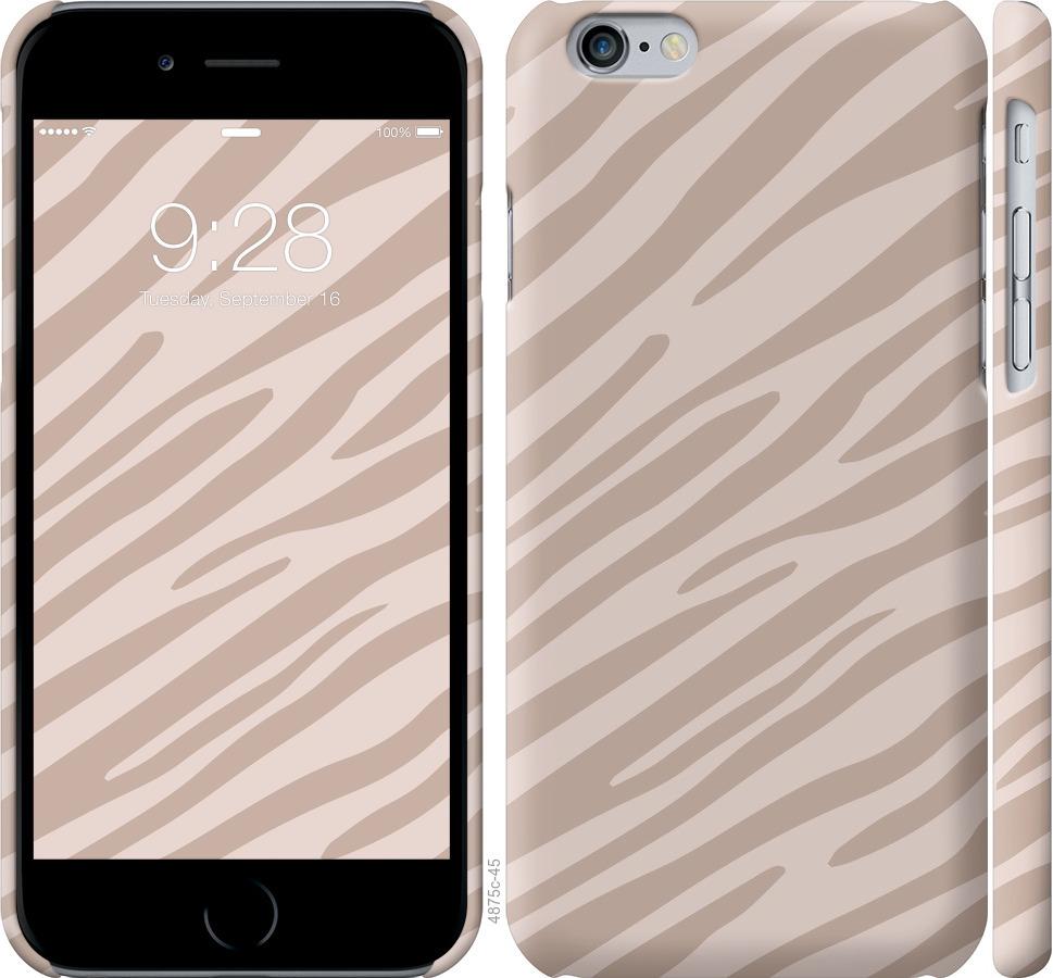 Чехол на iPhone 6s Зебра беж