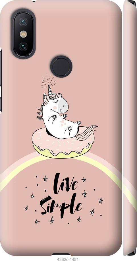 

Чехол на Xiaomi Mi A2 Единорожка в пончике