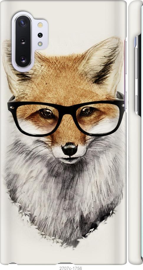 

Чехол на Samsung Galaxy Note 10 Plus Лис в очках