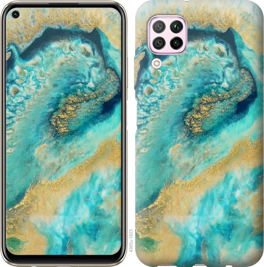 

Чохол на Huawei P40 Lite Green marble