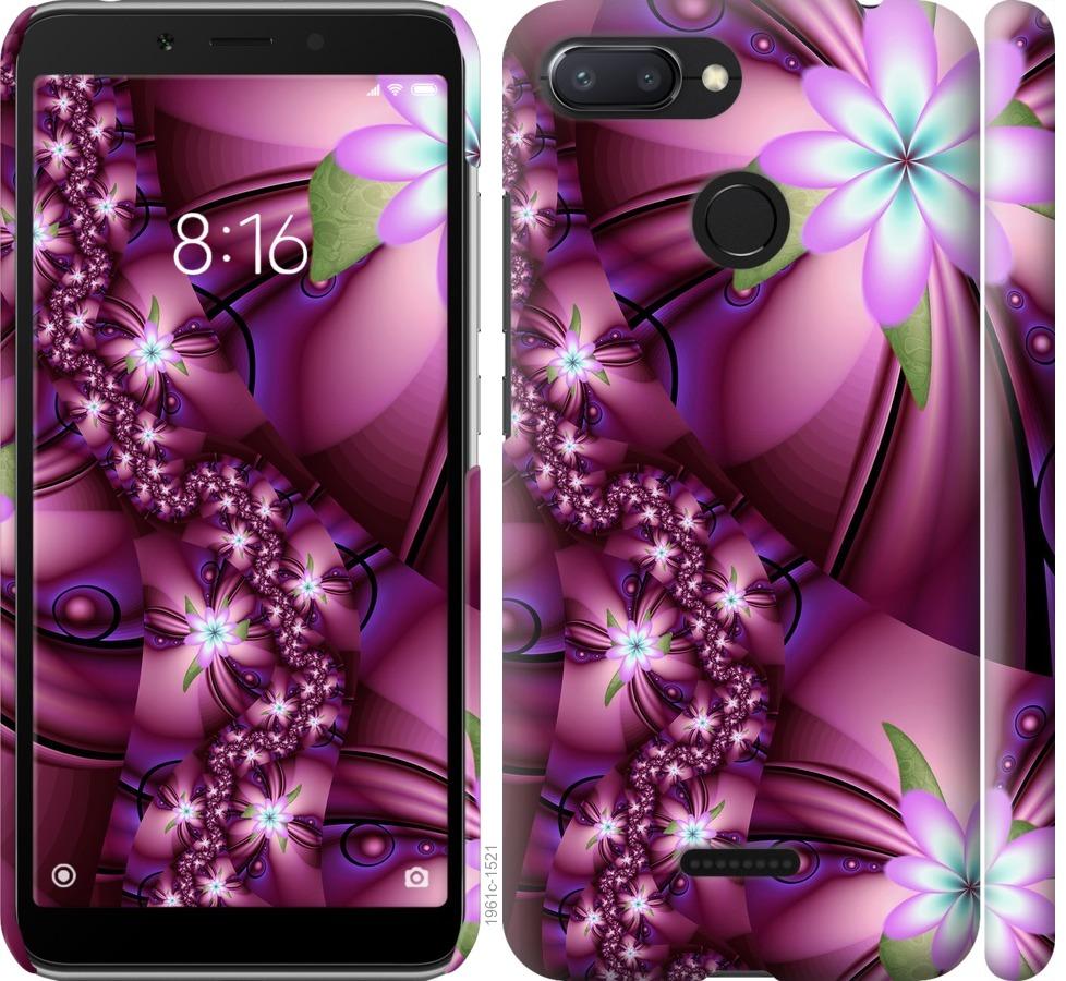 

Чехол на Xiaomi Redmi 6 Цветочная мозаика