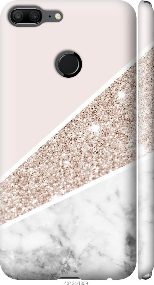 

Чехол на Huawei Honor 9 Lite Пастельный мрамор
