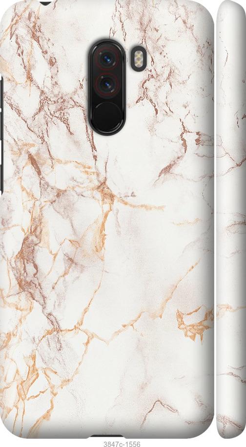 

Чехол на Xiaomi Pocophone F1 Белый мрамор