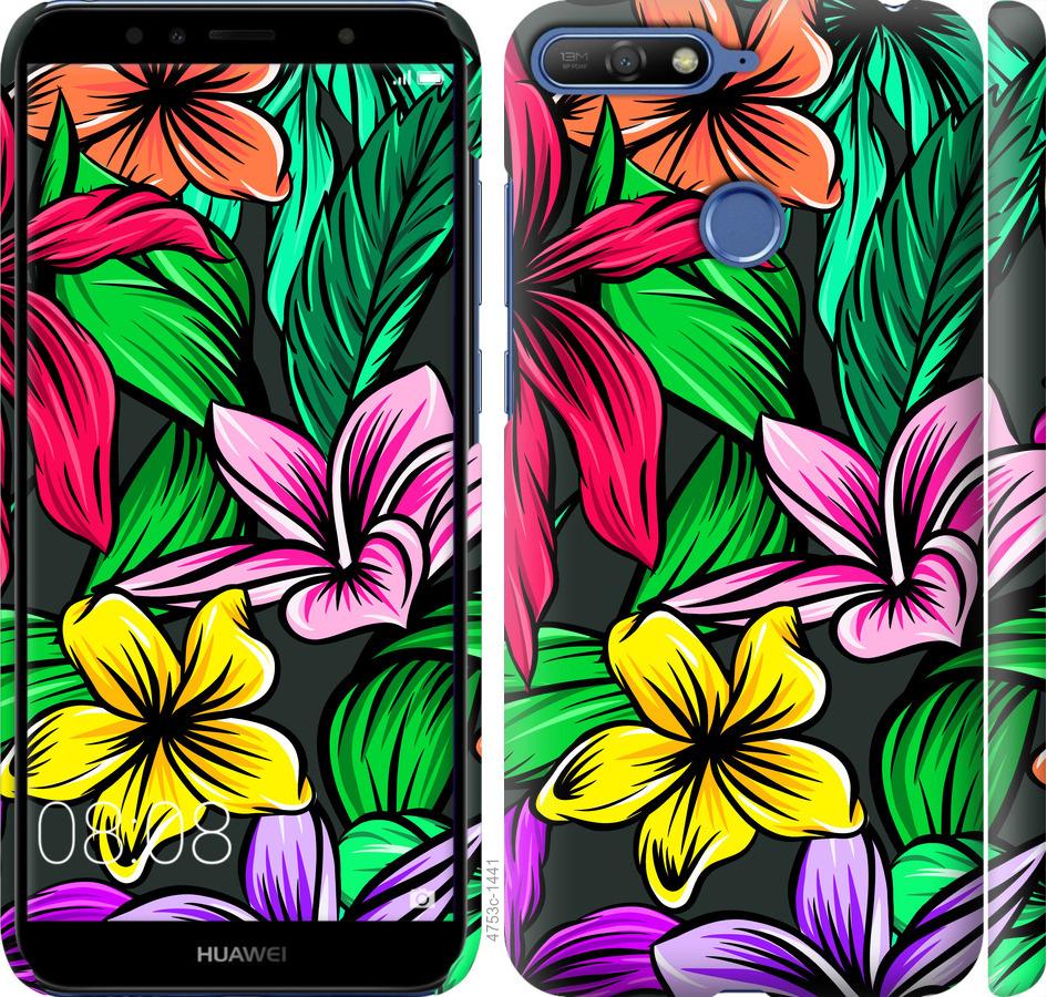 

Чохол на Huawei Honor 7C Тропічні квіти 1