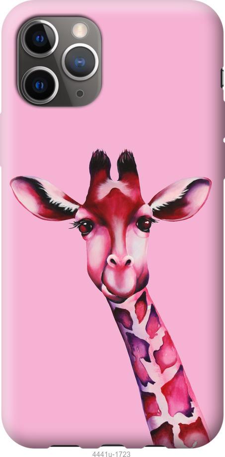 Чехол на iPhone 12 Pro Max Розовая жирафа