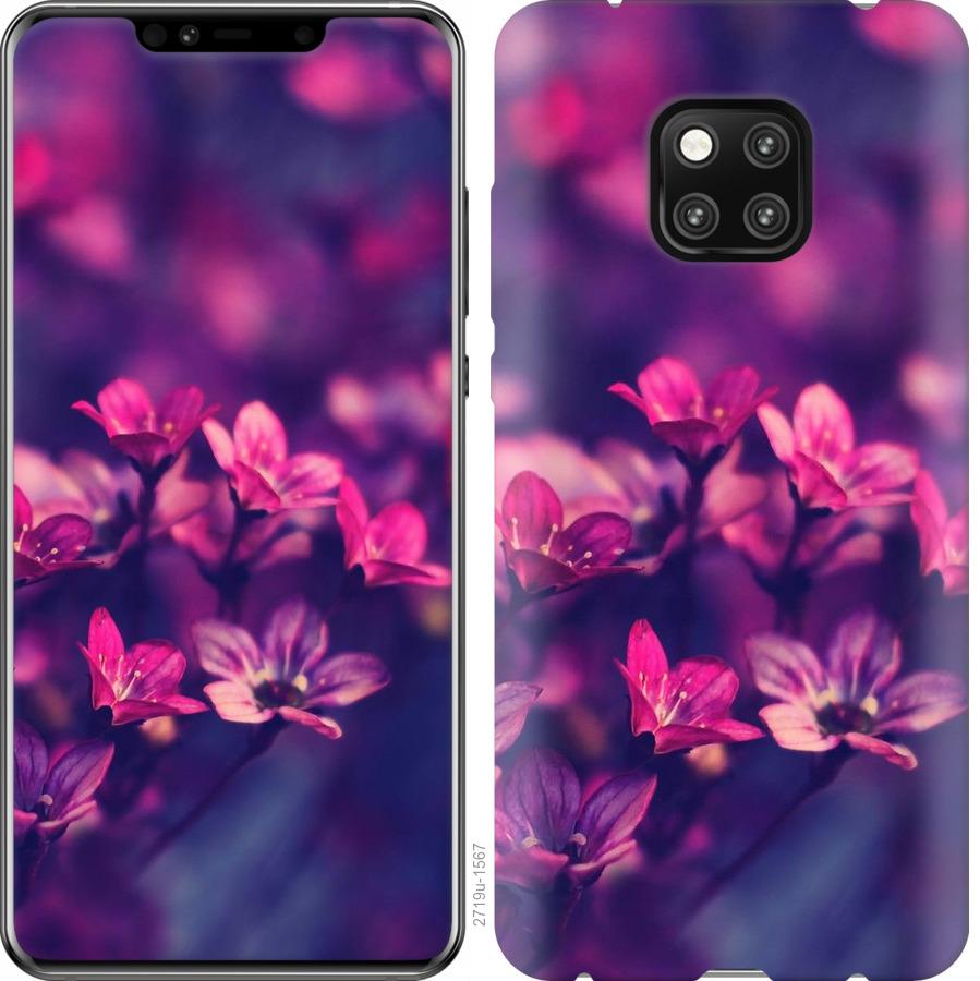 

Чохол на Huawei Mate 20 Pro Пурпурні квіти