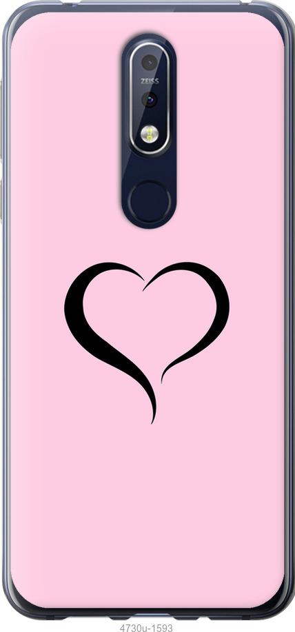 

Чехол на Nokia 7.1 Сердце 1