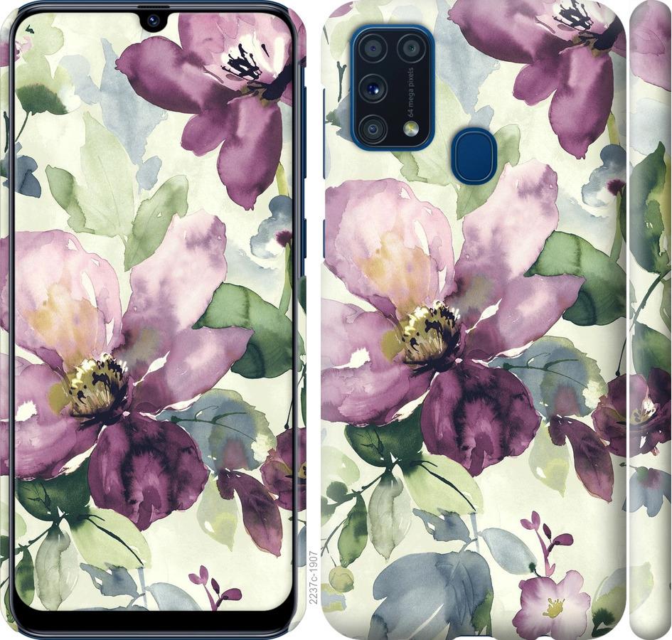 

Чохол на Samsung Galaxy M31 M315F Квіти аквареллю