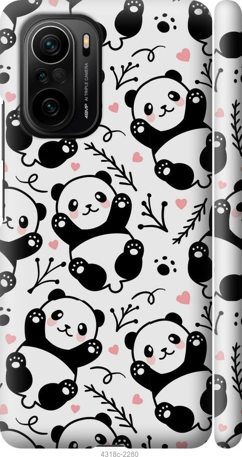 

Чехол на Xiaomi Poco F3 Панды