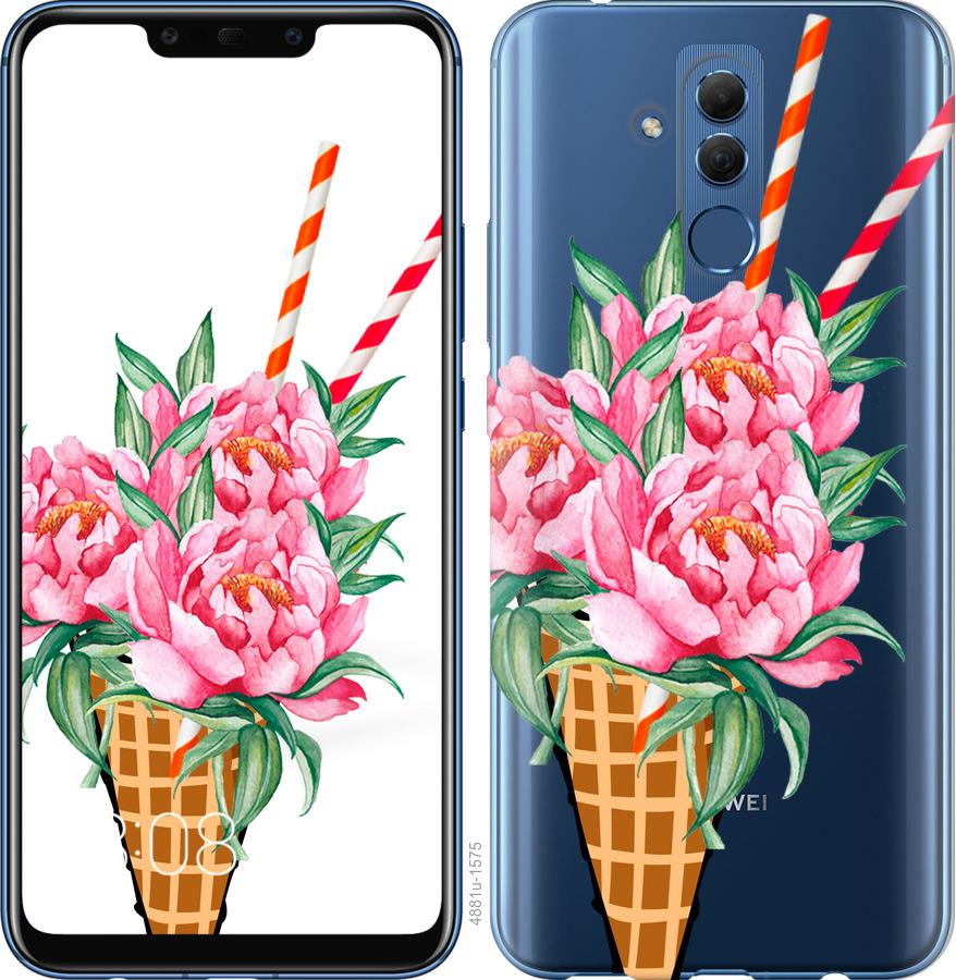 

Чехол на Huawei Mate 20 Lite Мороженое-пионы