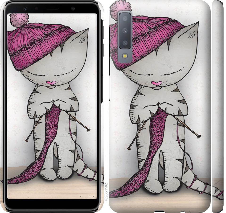 

Чехол на Samsung Galaxy A7 (2018) A750F Кошка рукодельница