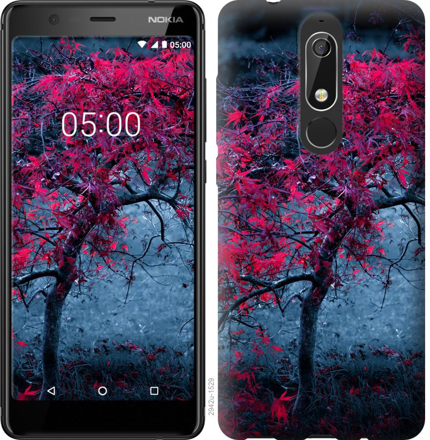 

Чохол на Nokia 5.1 Дерево з яскравими листям
