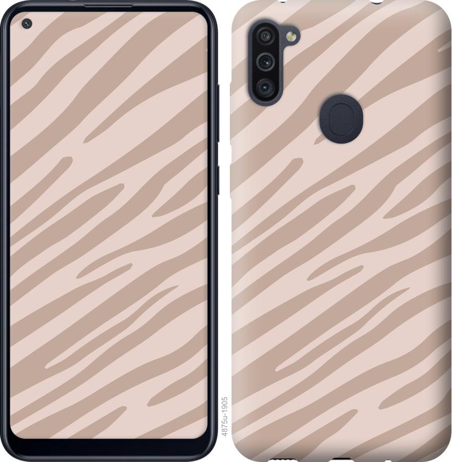 Чохол на Samsung Galaxy A11 A115F Зебра беж