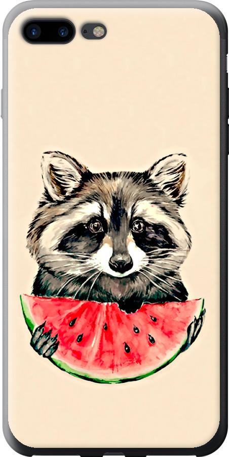 

Чехол на iPhone 8 Plus Енотик с арбузом
