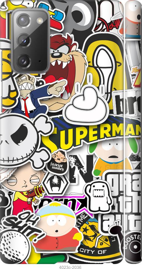 

Чехол на Samsung Galaxy Note 20 Popular logos
