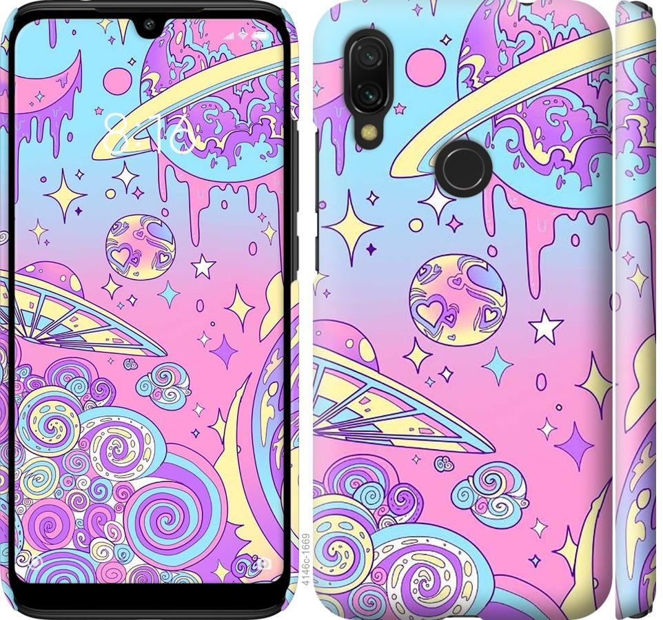 

Чохол на Xiaomi Redmi 7 Рожева галактика