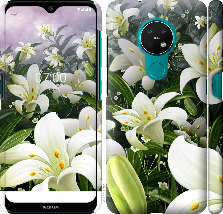 

Чохол на Nokia 6.2 білі лілії