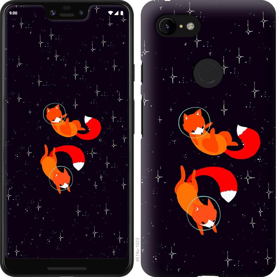 

Чохол на Google Pixel 3 XL Лисиці в космосі